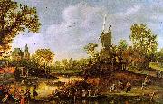 Jan van  Goyen River Landscape oil painting picture wholesale
